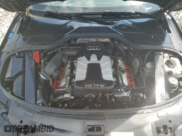 2013 Audi A8 L 3.0L with VIN WAURGAFD0DN003358, listed as a Copart auction lot 55416175 with 114,973 mi miles and Salvage Title. Bid and sale history available at carsss.com. Image 11.