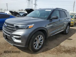 2022 Ford Explorer XLT with VIN 1FMSK8DH1NGB72503, listed as a Copart auction lot 51322615 with 24,650 mi miles and Salvage Title. Bid and sale history available at carsss.com. Image 1.