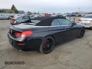 2012 BMW 6 Series 640i with VIN WBALW7C53CC618666, listed as a Copart auction lot 46068475 with 144,296 mi miles and Clean Title. Bid and sale history available at carsss.com. Image 3.