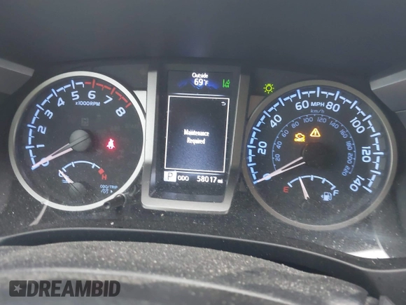 2023 Toyota Tacoma SR with VIN 3TYAX5GN0PT071080, listed as a IAAI auction lot 42426897 with 58,017 mi miles and . Bid and sale history available at DreamBid. Image 7.