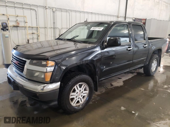 2009 GMC Canyon SLE1 with VIN 1GTDT13E298161048, listed as a Copart auction lot 84531144 with 190,353 mi miles and Clean Title. Bid and sale history available at carsss.com. Image 1.