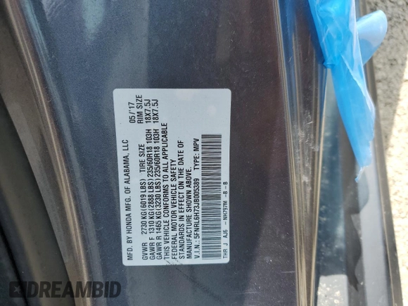 2018 Honda Odyssey EX-L with VIN 5FNRL6H73JB005389, listed as a Copart auction lot 53842505 with 125,514 mi miles and Clean Title. Bid and sale history available at carsss.com. Image 14.