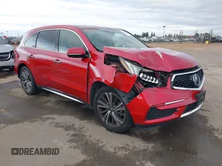 2019 Acura MDX w/Technology Pkg with VIN 5J8YD4H53KL012273, listed as a IAAI auction lot 41784034 with 96,239 mi miles. Bid and sale history available at carsss.com. Image 1.