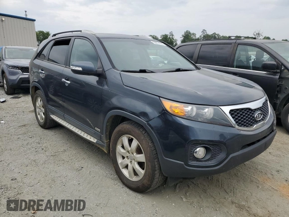 2013 Kia Sorento LX with VIN 5XYKTCA62DG344000, listed as a Copart auction lot 59814105 with 192,178 mi miles and Salvage title. Bid and sale history available at DreamBid. Image 4.