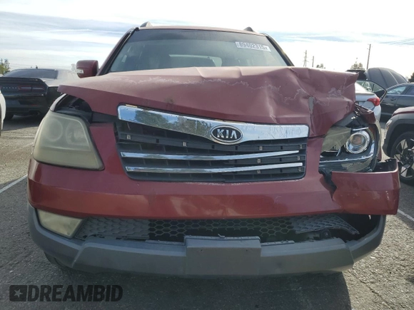 2009 Kia Borrego EX with VIN KNDJJ741795027340, listed as a Copart auction lot 89402315 with 227,298 mi miles and Salvage Title. Bid and sale history available at DreamBid. Image 5.