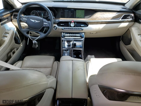 2018 Genesis G90 5.0L Ultimate with VIN KMHG54JH4JU046674, listed as a Copart auction lot 64829584 with 37,278 mi miles and Salvage Title. Bid and sale history available at carsss.com. Image 8.