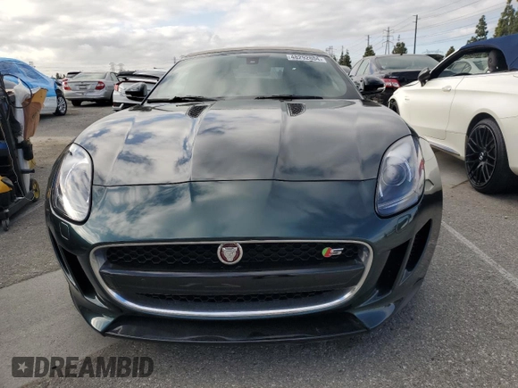 2015 Jaguar F-Type S with VIN SAJWA6FC9F8K14539, listed as a Copart auction lot 48292804 with 46,068 mi miles and . Bid and sale history available at DreamBid. Image 5.