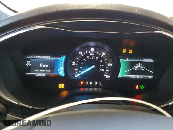 2020 Ford Fusion Titanium with VIN 3FA6P0SU0LR105007, listed as a Copart auction lot 46318815 with 79,383 mi miles and Salvage title. Bid and sale history available at DreamBid. Image 9.