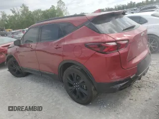 2021 Chevrolet Blazer RS z VIN 3GNKBKRS8MS513361, wystawiony jako Copart lot #58430315 z przebiegiem 79 738 mil mil oraz Tytuł czysty. Historia ofert i sprzedaży dostępna na DreamBid. Obrazek 2.