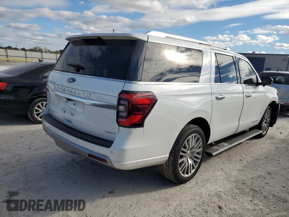 2023 Ford Expedition Max Platinum with VIN 1FMJK1M8XPEA26408, listed as a Copart auction lot 82132613 with 5,973 mi miles and . Bid and sale history available at DreamBid. Image 3.