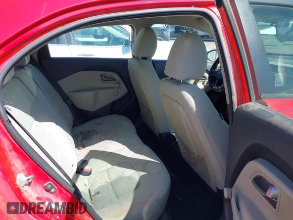 2012 Kia Rio LX with VIN KNADM5A35C6058809, listed as a IAAI auction lot 42052025 with 124,266 mi miles. Bid and sale history available at carsss.com. Image 8.