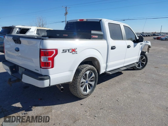 2019 Ford F-150 XL with VIN 1FTEW1EP9KKD25205, listed as a IAAI auction lot 41158627 with 179,259 mi miles and . Bid and sale history available at DreamBid. Image 4.
