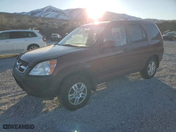 2003 Honda CR-V EX with VIN JHLRD78863C009077, listed as a Copart auction lot 46512075 with 137,926 mi miles and Salvage Title. Bid and sale history available at carsss.com. Image 1.