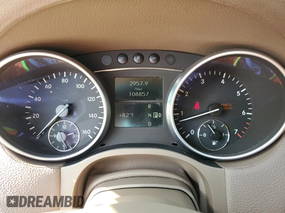 2008 Mercedes-Benz GL-Class 4.6L with VIN 4JGBF71E98A383982, listed as a Copart auction lot 76320554 with 108,857 mi miles and Salvage Title. Bid and sale history available at carsss.com. Image 9.