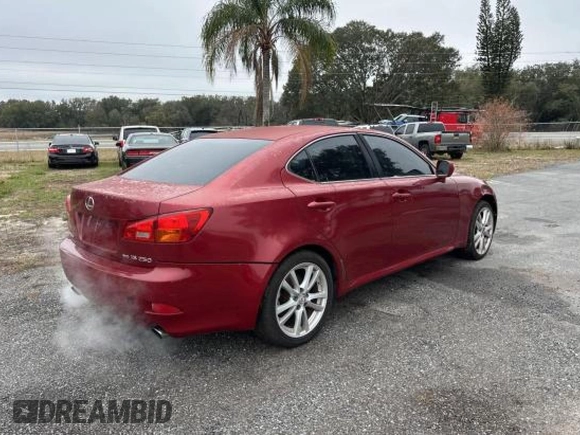 2006 Lexus IS 250 with VIN JTHCK262762007289, listed as a Copart auction lot 42419795 with 106,668 mi miles and Clean Title. Bid and sale history available at DreamBid. Image 4.
