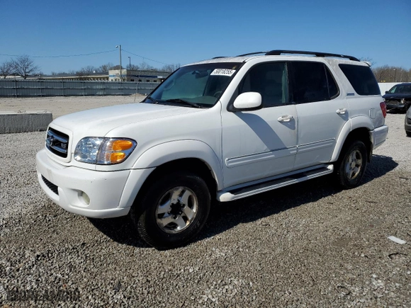 2001 Toyota Sequoia Limited with VIN 5TDBT48A51S000739, listed as a Copart auction lot 50018255 with 290,977 mi miles and Non Repairable. Bid and sale history available at carsss.com. Image 1.