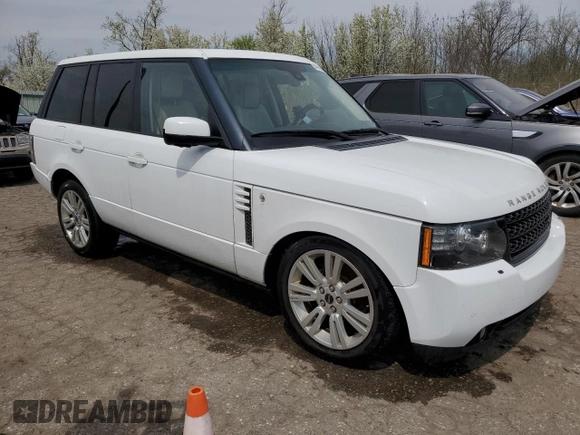 2012 Land Rover Range Rover HSE Lux with VIN SALMF1D46CA385185, listed as a Copart auction lot 54652525 with 158,695 mi miles and Clean Title. Bid and sale history available at DreamBid. Image 4.