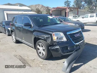 2017 GMC Terrain SLE with VIN 2GKALMEK2H6347849, listed as a IAAI auction lot 41634216 with 61,405 mi miles. Bid and sale history available at carsss.com. Image 1.