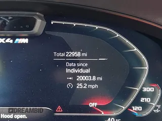 2023 BMW X4 M z VIN 5YM23EC0XP9P23425, wystawiony jako IAAI lot #41147096 z przebiegiem 22 958 mil mil oraz . Historia ofert i sprzedaży dostępna na DreamBid. Obrazek 16.