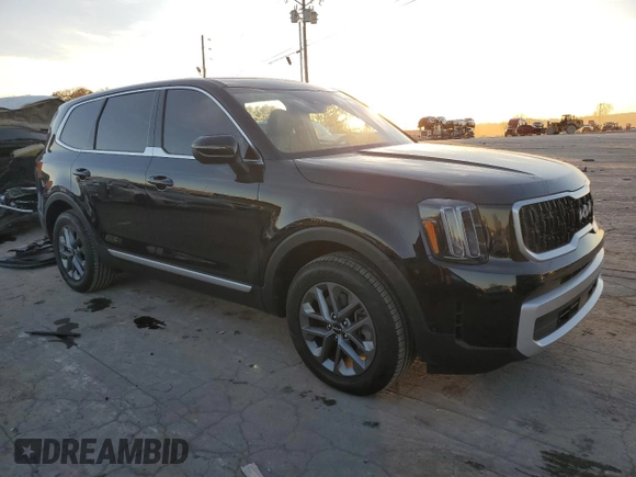 2024 Kia Telluride LX with VIN 5XYP24GC5RG525496, listed as a Copart auction lot 80153234 with 6,445 mi miles and Clean title. Bid and sale history available at DreamBid. Image 4.