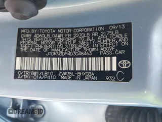 2013 Toyota Prius with VIN JTDKN3DP4D3048463, listed as a IAAI auction lot 42520370 with 151,324 mi miles and . Bid and sale history available at DreamBid. Image 9.