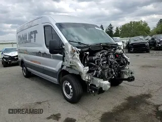 2023 Ford Transit Cargo with VIN 1FTBW9C89PKA44249, listed as a Copart auction lot 75167994 with 21,652 mi miles and Salvage Title. Bid and sale history available at DreamBid. Image 12.