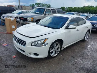 2012 Nissan Maxima SV with VIN 1N4AA5AP0CC841187, listed as a IAAI auction lot 42241646 with 169,211 mi miles and . Bid and sale history available at DreamBid. Image 2.