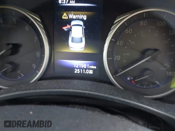 2016 Infiniti Q50 Red Sport 400 with VIN JN1FV7AR9GM450446, listed as a IAAI auction lot 42178095 with 121,981 mi miles and . Bid and sale history available at DreamBid. Image 7.