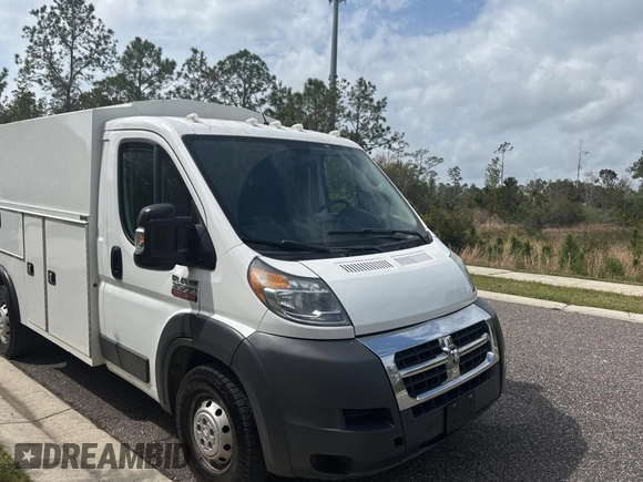 2018 Ram ProMaster z VIN 3C7WRVKG2JE144765, wystawiony jako Copart lot #48154245 z przebiegiem 42 440 mil mil oraz Szkody całkowita. Historia ofert i sprzedaży dostępna na DreamBid. Obrazek 1.