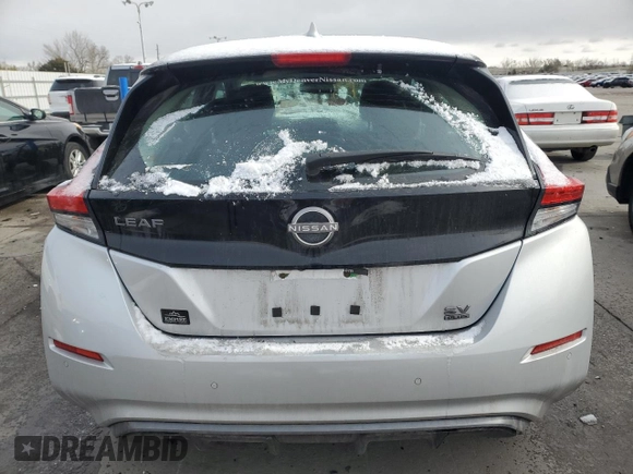 2024 Nissan LEAF SV Plus z VIN 1N4CZ1CV7RC553147, wystawiony jako Copart lot #49724265 z przebiegiem 10 365 mil mil oraz Szkoda całkowita • Salvage title. Historia ofert i sprzedaży dostępna na DreamBid. Obrazek 6.