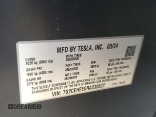 2024 Tesla Cybertruck Cyberbeast z VIN 7G2CEHEE0RA030822, wystawiony jako Copart lot #57177875 z przebiegiem 14 625 mil mil oraz Szkody całkowita. Historia ofert i sprzedaży dostępna na DreamBid. Obrazek 13.