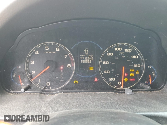 2004 Acura TSX with VIN JH4CL96814C011551, listed as a Copart auction lot 45917975 with 289,921 mi miles and Salvage Title. Bid and sale history available at carsss.com. Image 9.