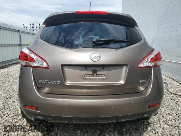 2012 Nissan Murano S with VIN JN8AZ1MWXCW228608, listed as a Copart auction lot 51087215 with 102,030 mi miles and Clean Title. Bid and sale history available at DreamBid. Image 6.