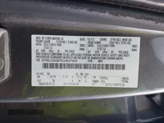 2014 Ford Escape SE with VIN 1FMCU9G97EUB27835, listed as a IAAI auction lot 42530986 with 137,933 mi miles and . Bid and sale history available at DreamBid. Image 9.