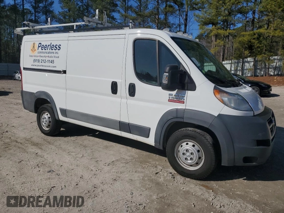 2017 Ram ProMaster Cargo with VIN 3C6TRVAG8HE511008, listed as a Copart auction lot 44364135 with 114,259 mi miles and Clean Title. Bid and sale history available at DreamBid. Image 4.
