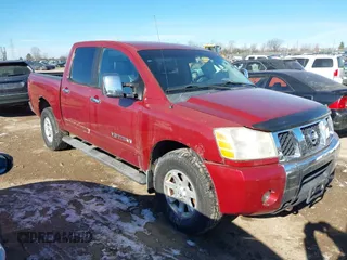 2005 Nissan Titan LE with VIN 1N6AA07B55N503619, listed as a IAAI auction lot 41411281 with 177,538 mi miles. Bid and sale history available at carsss.com. Image 1.