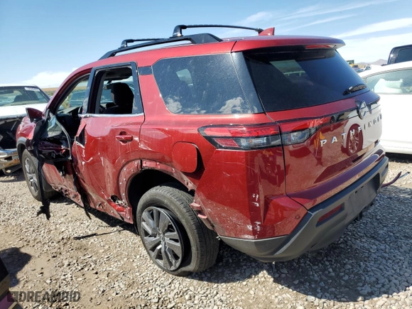 2024 Nissan Pathfinder SV with VIN 5N1DR3BD4RC221651, listed as a Copart auction lot 72201814 with 18,772 mi miles and Salvage Title. Bid and sale history available at carsss.com. Image 2.