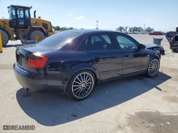 2003 Audi A4 1.8T with VIN WAUJC68E23A273483, listed as a Copart auction lot 53046315 with 90,609 mi miles and Salvage Title. Bid and sale history available at carsss.com. Image 3.
