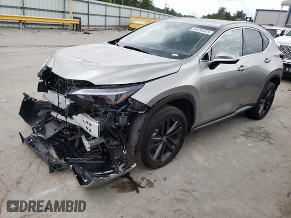 2022 Lexus NX with VIN JTJHKCFZ6N2004728, listed as a Copart auction lot 64253473 with 14,898 mi miles. Bid and sale history available at carsss.com. Image 1.