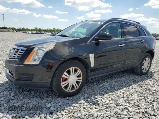 2014 Cadillac SRX with VIN 3GYFNAE38ES572951, listed as a Copart auction lot 53033685 with 104,204 mi miles and Salvage Title. Bid and sale history available at DreamBid. Image 1.