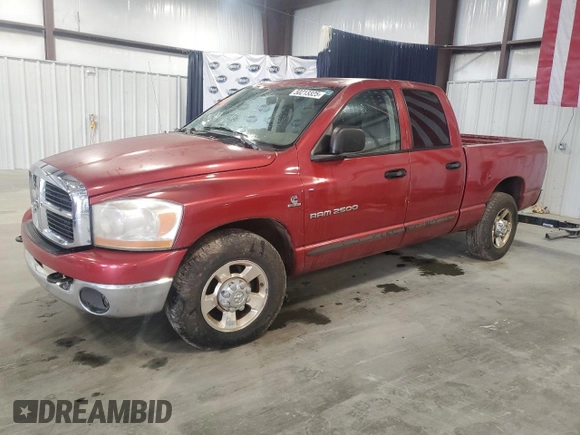 2006 Dodge Ram 2500 SLT with VIN 3D7KR28C96G277135, listed as a Copart auction lot 50213325 with 391,558 mi miles and Salvage Title. Bid and sale history available at carsss.com. Image 1.