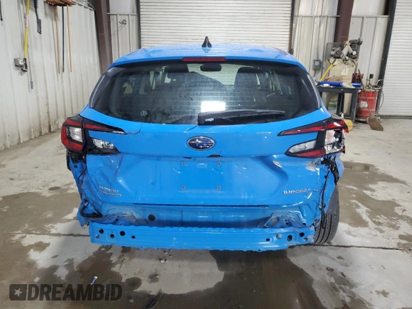 2024 Subaru Impreza Sport with VIN JF1GUAFC3R8288143, listed as a Copart auction lot 77478034 with 11,671 mi miles and Salvage Title. Bid and sale history available at carsss.com. Image 6.