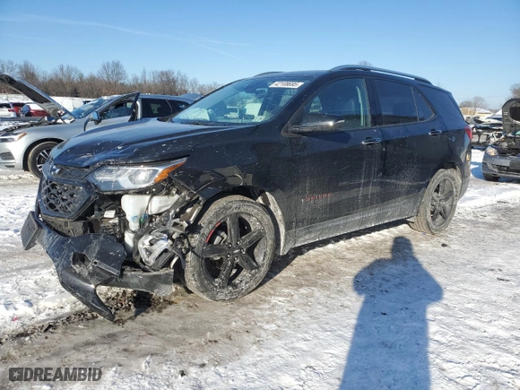2021 Chevrolet Equinox Premier with VIN 2GNAXNEV6M6104661, listed as a Copart auction lot 42108695 with 26,086 mi miles and Salvage Title. Bid and sale history available at carsss.com. Image 1.