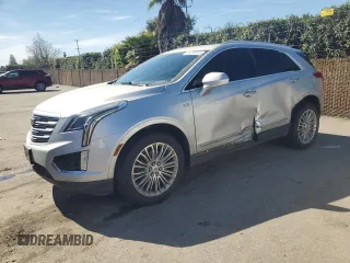 2017 Cadillac XT5 Luxury FWD with VIN 1GYKNBRS5HZ275228, listed as a Copart auction lot 50256405 with 57,480 mi miles and Salvage Title. Bid and sale history available at carsss.com. Image 1.