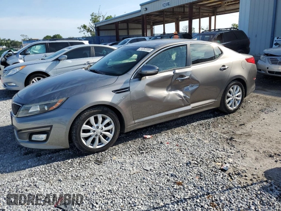 2015 Kia Optima EX with VIN 5XXGN4A78FG487880, listed as a Copart auction lot 51257085 with 109,943 mi miles and Salvage Title. Bid and sale history available at carsss.com. Image 1.
