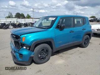 2020 Jeep Renegade Sport z VIN ZACNJAAB7LPL79566, wystawiony jako Copart lot #57182895 z przebiegiem 34 599 mil mil oraz Szkoda całkowita • Salvage title. Historia ofert i sprzedaży dostępna na DreamBid. Obrazek 1.