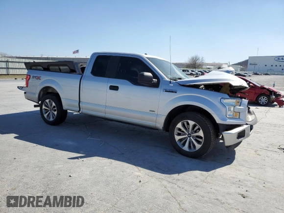 2017 Ford F-150 XL with VIN 1FTEX1CP0HKC28497, listed as a Copart auction lot 48777145 with 93,194 mi miles and Salvage Title. Bid and sale history available at carsss.com. Image 4.