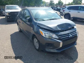 2024 Mitsubishi Mirage ES with VIN ML32AUHJ1RH031415, listed as a IAAI auction lot 42624803 with 9,575 mi miles and . Bid and sale history available at DreamBid. Image 1.