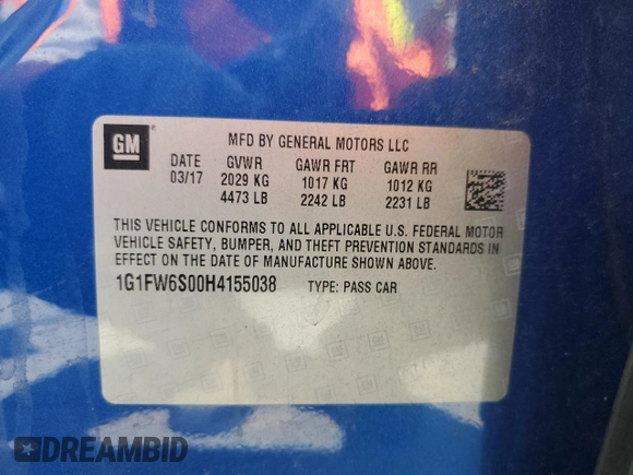 2017 Chevrolet Bolt EV LT z VIN 1G1FW6S00H4155038, wystawiony jako Copart lot #61084135 z przebiegiem 85 234 mil mil oraz Szkoda całkowita • Salvage title. Historia ofert i sprzedaży dostępna na DreamBid. Obrazek 12.