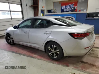2020 Nissan Sentra SV z VIN 3N1AB8CV1LY213122, wystawiony jako Copart lot #52710185 z przebiegiem 53 471 mil mil oraz Szkody całkowita. Historia ofert i sprzedaży dostępna na DreamBid. Obrazek 2.